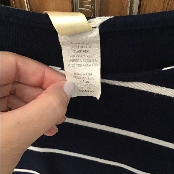 Striped Ruffle sleeve Top - Picture 7 of 10